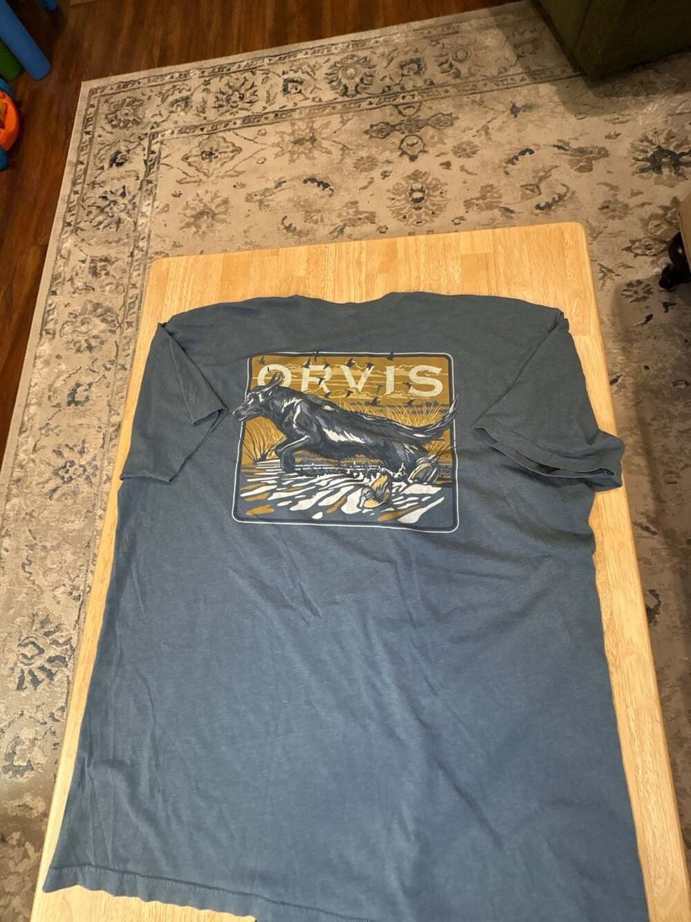 Orvis Men's Blue Graphic T-Shirt XXL  Wildlife Scene - Picture 5 of 7